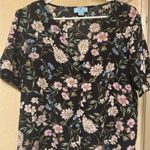 Cece floral blouse